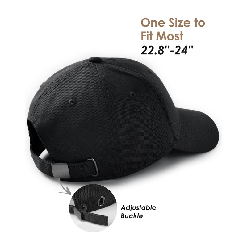 FURTALK Mens Baseball Cap Adjustable Washed Cotton Golf Dad Cap