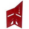 Woodworking Square Size Measure Ruler Aluminum Alloy 3D Mitre 45