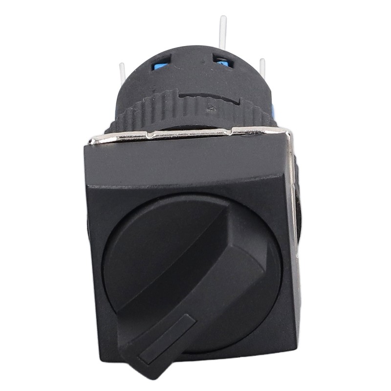 25Pcs Rotary Switch Knob 2 Position Self Locking Square Selector