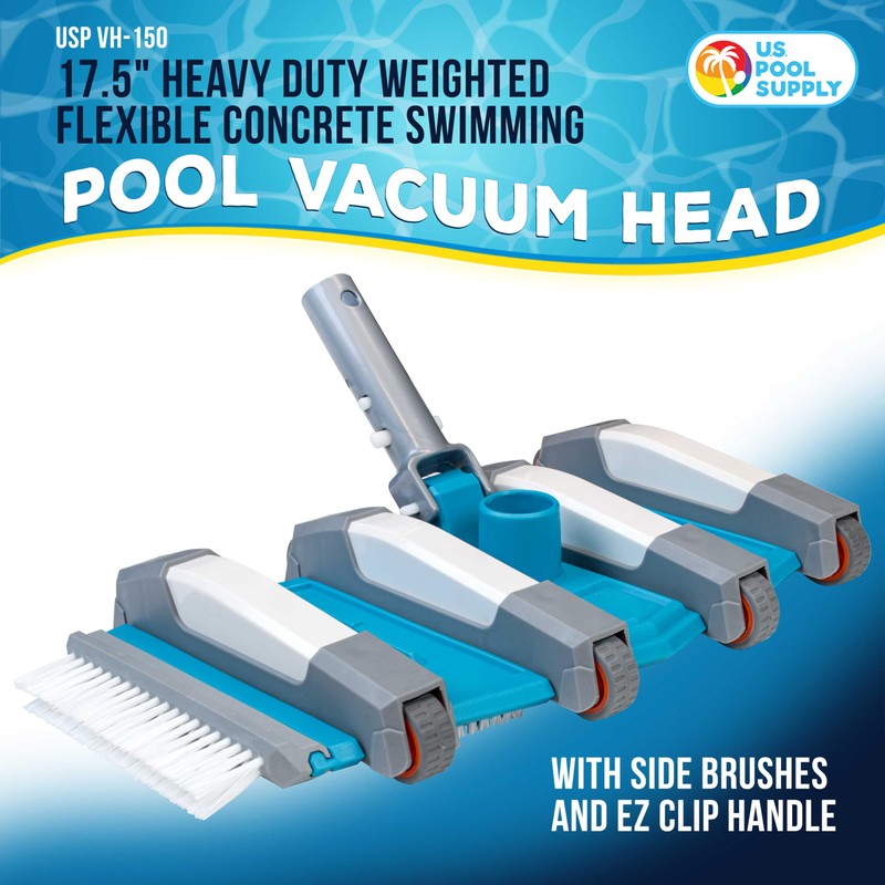 U.S. Pool Supply 17.5" Heavy Duty Weighted Flexible Concrete Swimming