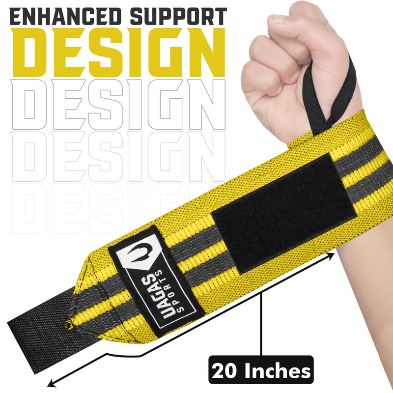 Weight Lifting Wrist Wraps – 18” Cotton Wrist Support with