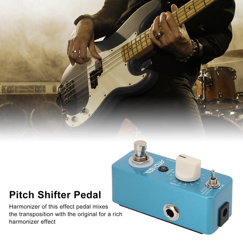 Guitar Pitch Shifts Pedal Metal Blue Reverb Effect Pedals with