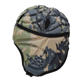 Rugby Headguards Headgear Soft Shell Helmet Head Protector Padded for Soccer Football Adjustable Breathable EVA Anti-collision Cap Goalkeeper Shockproof Head Cover No Bump Scrum Cap for Men