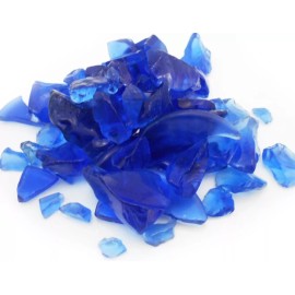 Florida Shells and Gifts 2 Lbs Blue Beach / Sea Glass for Beach Crafts Mosaic Vase Filling Decor