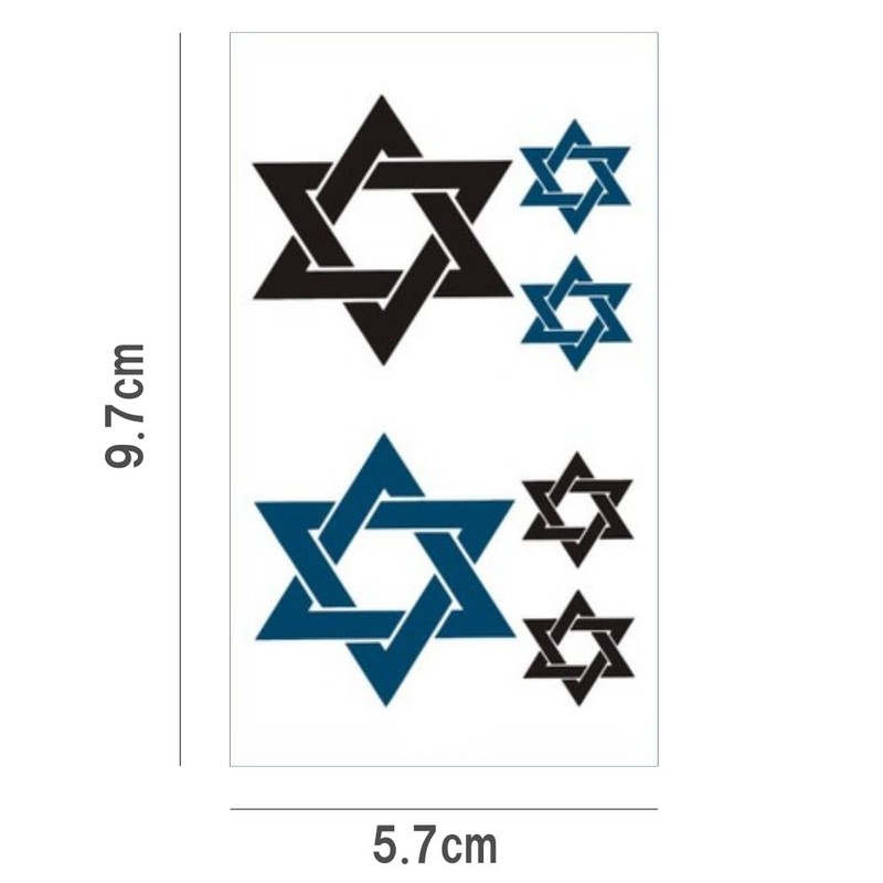 HappyHome 30pcs Fake Tattoo Stickers Body Stickers Waterproof Long Lasting