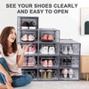 Kuject Large Shoe Organizers Storage Boxes for Closet, 12 Pack