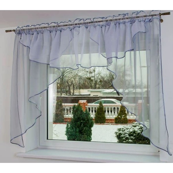 Generisch Parma Ready-Made Curtain 350 x 150 cm Voile Window