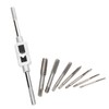 Operitacx 8-Piece Adjustable Tap and Die Set Handle Multi-Purpose Tapping