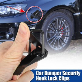 X AUTOHAUX Universal Car Bumper Security Hook Lock Clips Quick Release Hook Clips for Car Trunk Quick Release Fasteners for Trunk Bumpers Fenders 105x33mm 2pcs