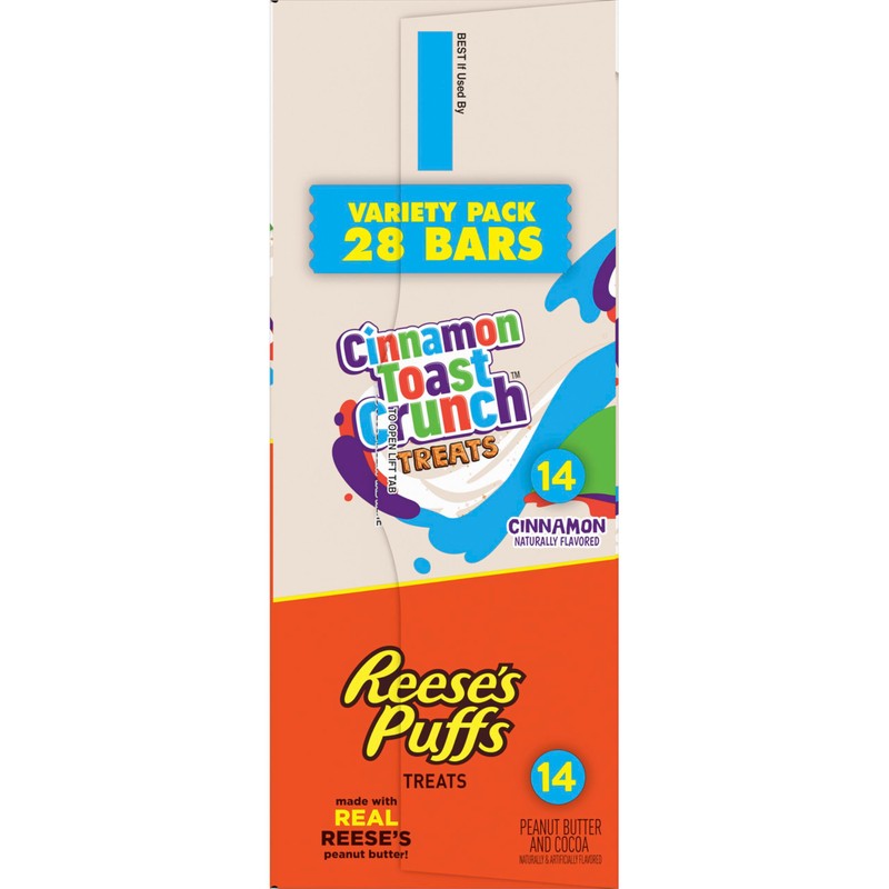 Cinnamon Toast Crunch and REESE'S Puffs Cereal Treat Bars Variety