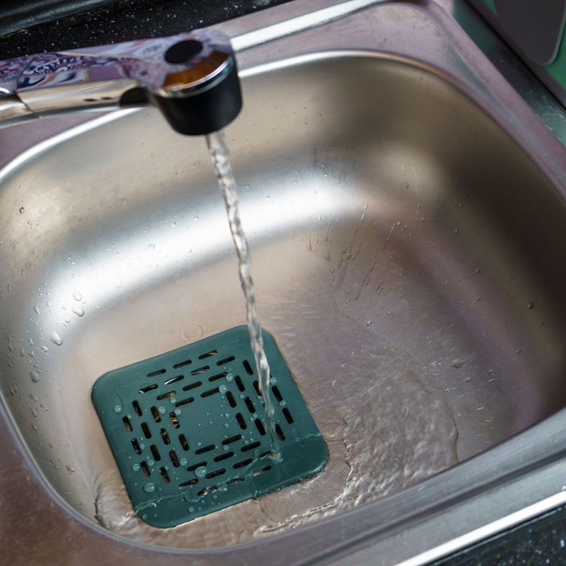 Kitchen Drain Strainer 13 x 13 cm 3 Pieces TPR
