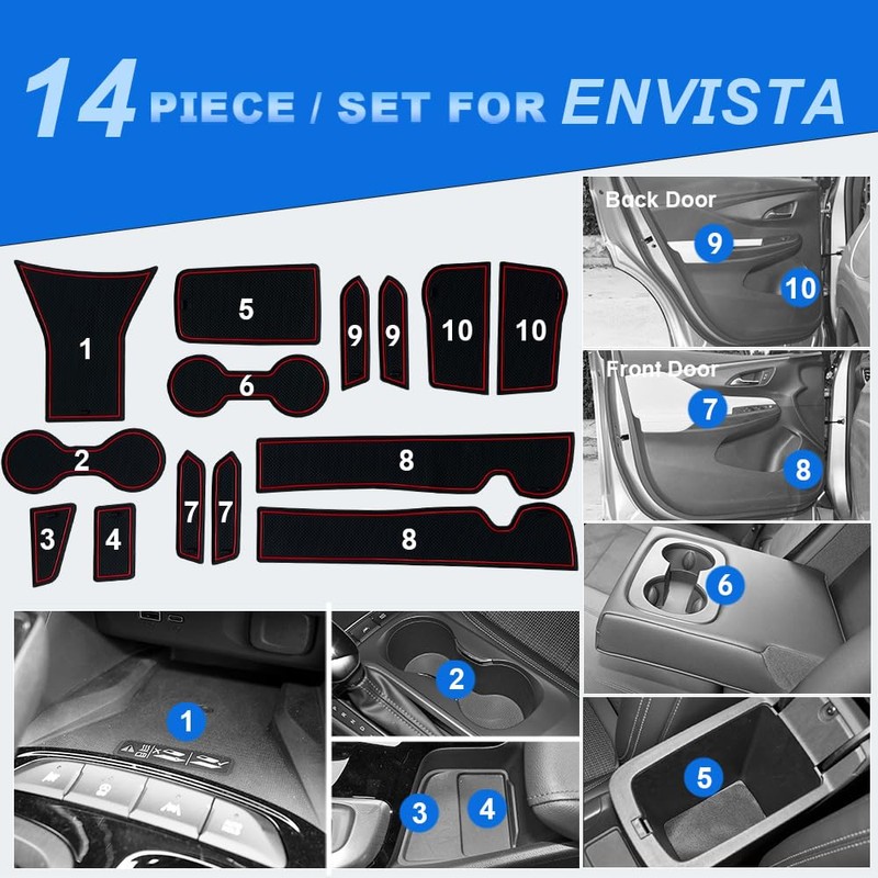 YUJIANQ Cup Holder Inserts for Buick Envista 2024-2026 Accessories Center