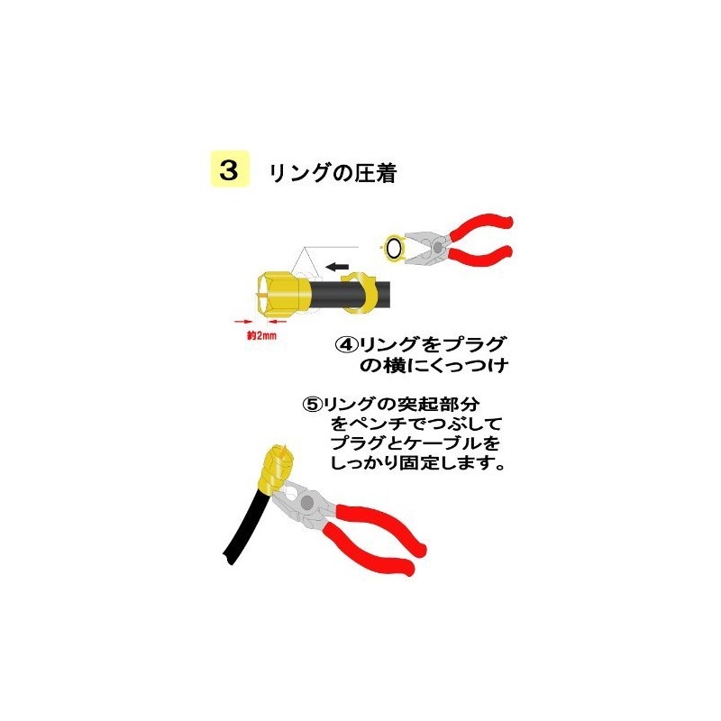 Fuji Parts 5C-100P 4K Broadcasting Compatible Antenna Contact Plug for