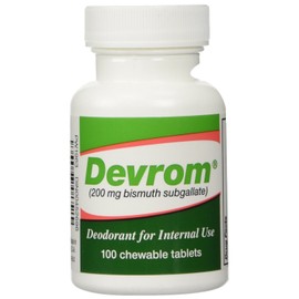 DEVROM Tablets (Internal Deoderant)200MG 100chewable tablets