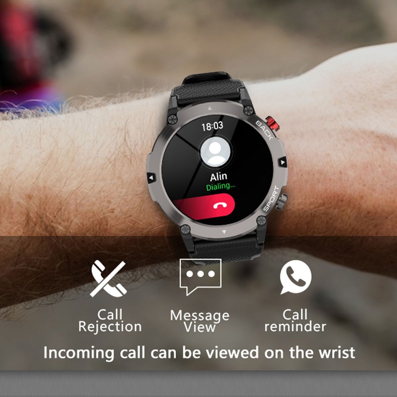 Outdoor Intelligent Watch Bluetooth Calling Men Fitness Wristwatch Electronic Watch