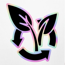 Holographic Decal Stickers of Compost Premium Waterproof Vinyl Decal Stickers for Laptop Phone Accessory Helmet Car Window Mug Tuber Cup Door Wall Decoration ANDVER391509aHO