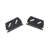 2 Pack Black Door Slides for Metal Shed Replacement Garden