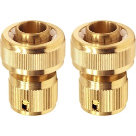 2 Piece Hose Connector Set, 19 mm (3/4 in) Hose Pipe Connectors, 3/4 in Hose Metal Hose Connector, for Gardening, Household Watering, Car Washing