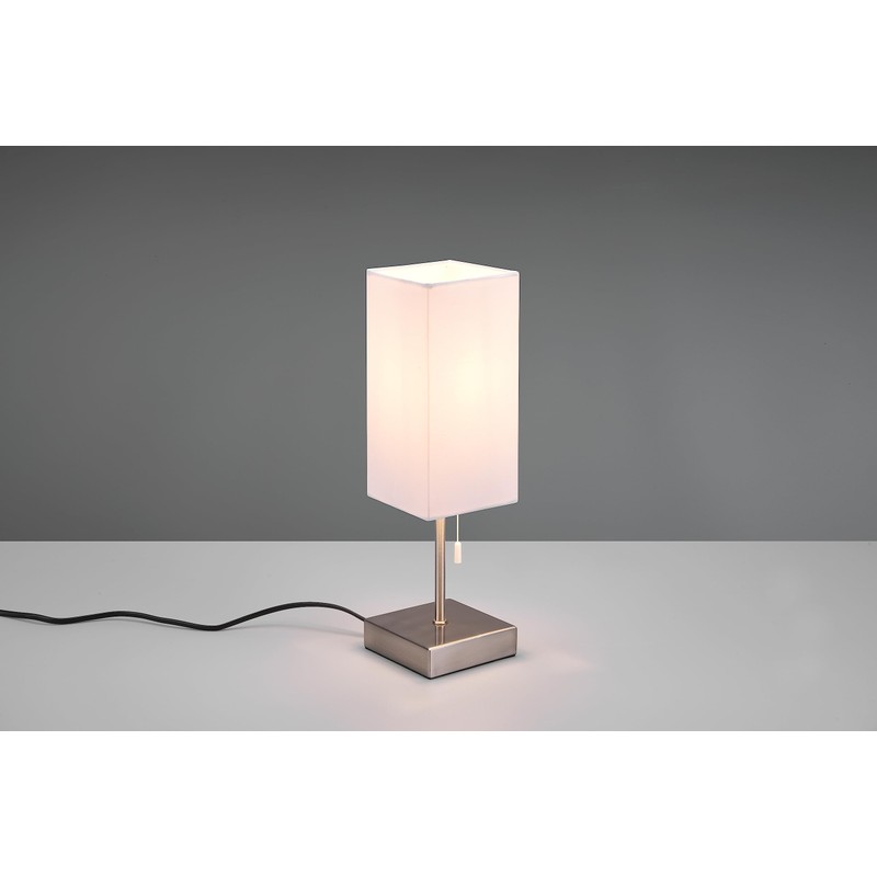 Reality Leuchten Ole R51061007 Table Lamp Metal Matte Nickel Shade