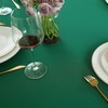 FOLINS&HOME Green Round Tablecloth 90 Inch Waterproof Heavy Duty Wrinkle