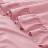 KKJIAF Ruffle Pillow Cases 18x18 Inches, Light Pink Square Ruffled
