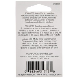 SCHMETZ Denim 5-Pack Size 16/100