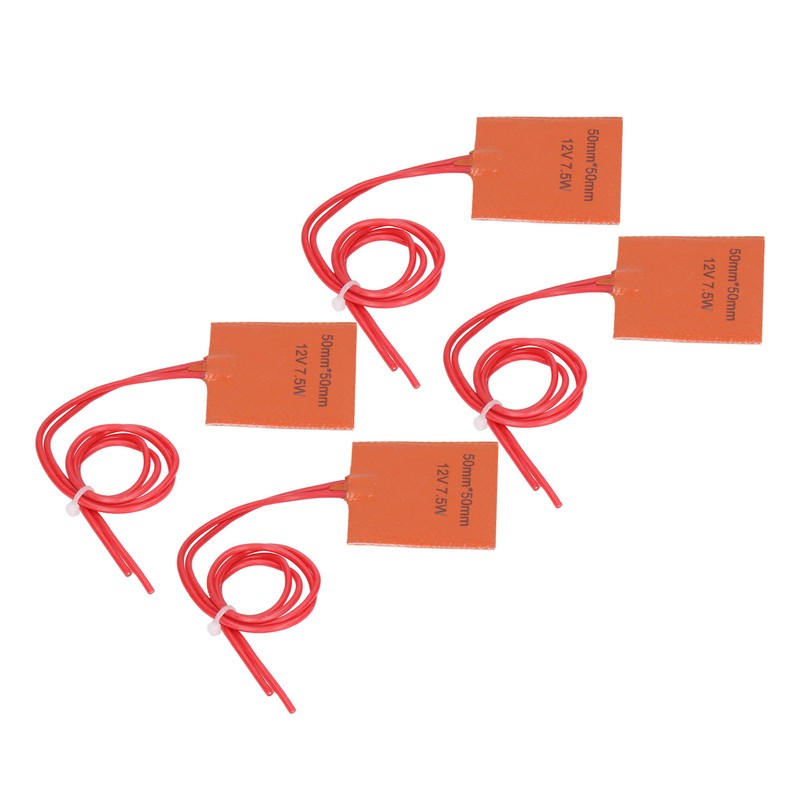 4Pcs Heat Mat Silicone Heater Pad Warmer 12V 7.5W 120