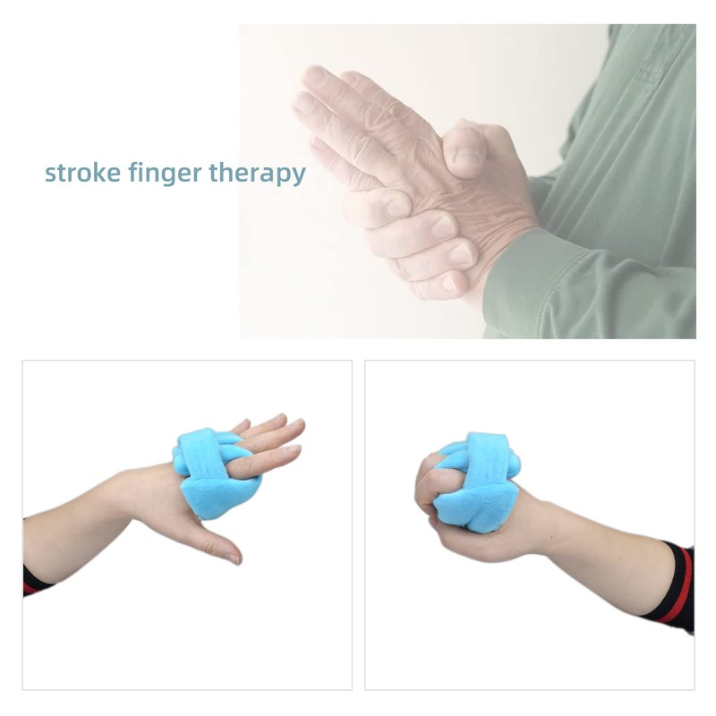 rainbowstar 2 Pack Palm Protector with Finger Separators Hand Contracture