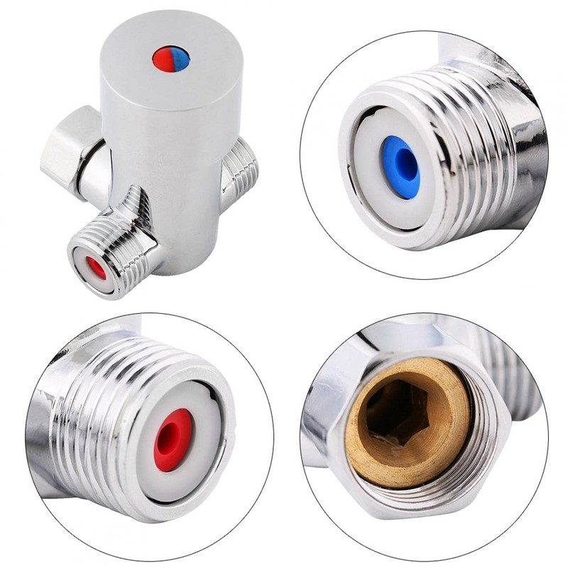 Water Temperature Control Valve, G1/2 Hot Cold Water Mixing Valve