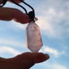 jdflying Rose Quartz Necklace 12 Facet Vogel Crystal Jewelry Rose