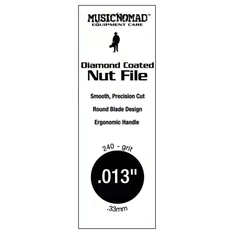 MusicNomad MN651 Diamond Coated Nut File 013 Inch Diamond Studded