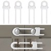 Sliding Cabinet Locks, Child Safety Locks U-Shaped Adjustable Child Proof