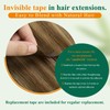 Easyouth Tape Hair Extensions Balayage Human Hair Tape in Extensions
