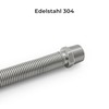 Vancoco Stainless Steel Flexible Pipe 1/2 Inch Corrugated Pipe Extendible