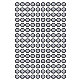 Pack of 150 Highly Reflective Magnetic Reflective 3D Scan Markers, 6 mm Inner Diameter, 10 mm Outer Diameter for Accurate Tracking Positioning, Reusable