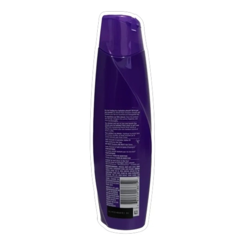 Shampoo Aussie Miracle Moist de aguacate en botella de 360mL