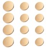LIANHATA 12 Pcs Gold Button Repair Accessories Gold Color Cuff