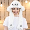 Plush Animal Ear Moving Jumping Hats Movable Dancing Ear Flap