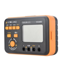 VC60B LCD Digital Megohmmeter Insulation Resistance Tester MegOhm Meter 200MΩ / 2GΩ