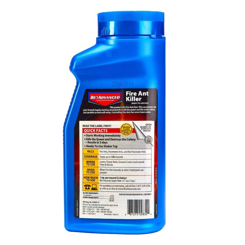 BioAdvanced Fire Ant Killer, Dust, 1 lb, 130 Mounds