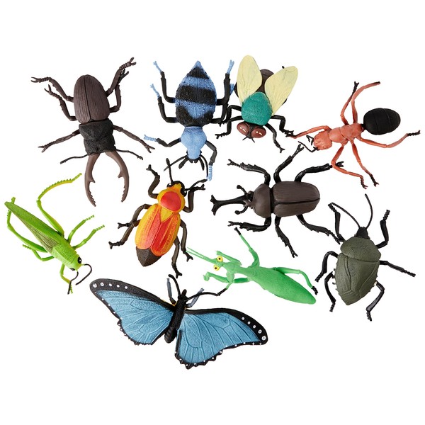 Wild Republic Insect Polybag, Kids Gifts, Educational Toy, Party Favors, 10 Pieces