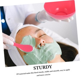 Outanaya 5 Sets Facial Mask Bowl and Stick Set DIY Cosmetic Tool DIY Face Mask Mixing Bowl Facial Mixing Bowl Face Mask Tool Mini Measuring Cup Cosmetic Spatula DIY Mask Bowl Pp
