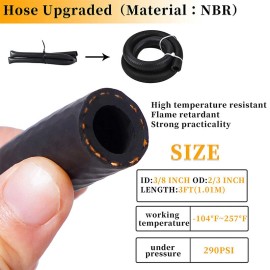 Unbranded Oil Catch Can Kit Reservoir Baffled Tank with NBR Hose Universal Aluminum Engine