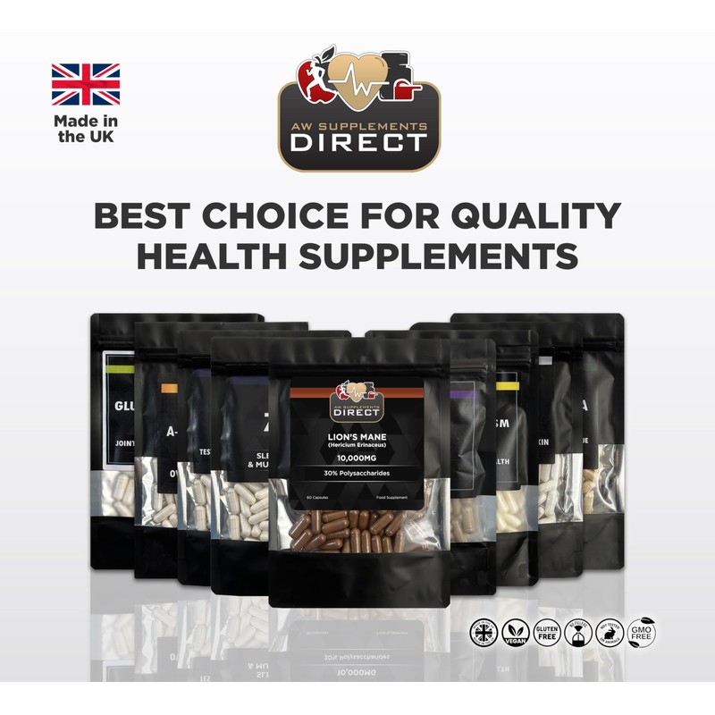 AW Lions Mane | High Strength Lions Mane Supplement -