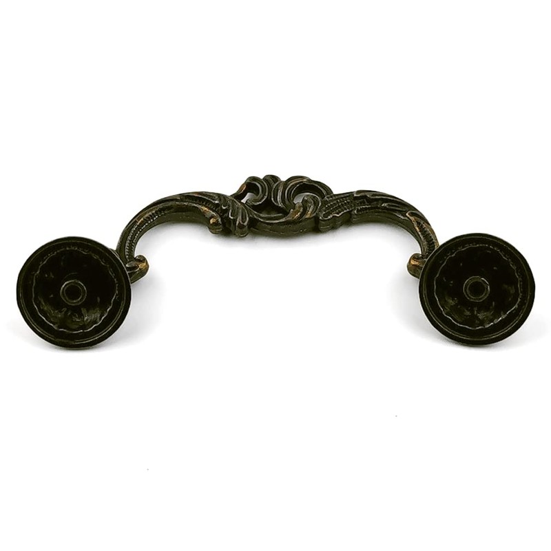 MuDuJia 10-Pack 3-1/2 Inch Centers Vintage Style Antique Bronze Bail