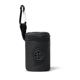 Dog Poop Bag Holder | Zipped Dog Waste Bags Dispenser for Lead | Dog Poo Bag Dispenser with Pull Dispensing Hole & Carabiner Clip | Dog Poo Holder that Works with Most Poop Bag Rolls