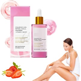 Strawberry Vanilla After Shave Oil for Smooth Skin, Soothing & Hydrating Post Shave Treatment to Prevent Ingrown Hair for Smooth, Moisturizes After Shaving Eliminates Razor Burn