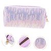 Healeved Large Capacity Travel Makeup Bag for Women Stylish Sequin
