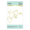 Spellbinders Stylish Script Merry Christmas Glimmer Hot Foil Plate