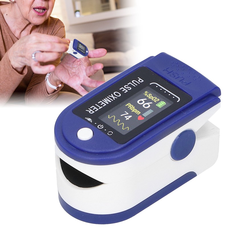 Fingertip Pulse Oximeter LED Dispaly Blood Oxygen Saturation Heart Rate